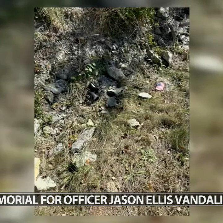 Memorial for murdered Bardstown Police Officer Jason Ellis vandalized